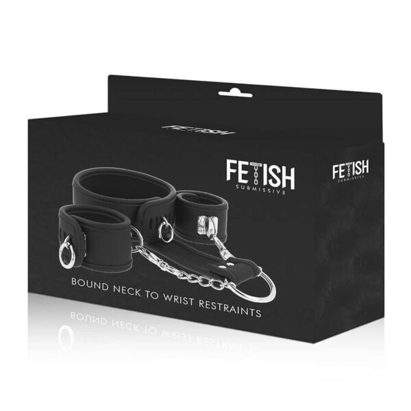 ATTACHES COU ET MAINS EN CUIR VEGAN - FETISH BDSM 37 € sur AnVy.fr, le loveshop engagé