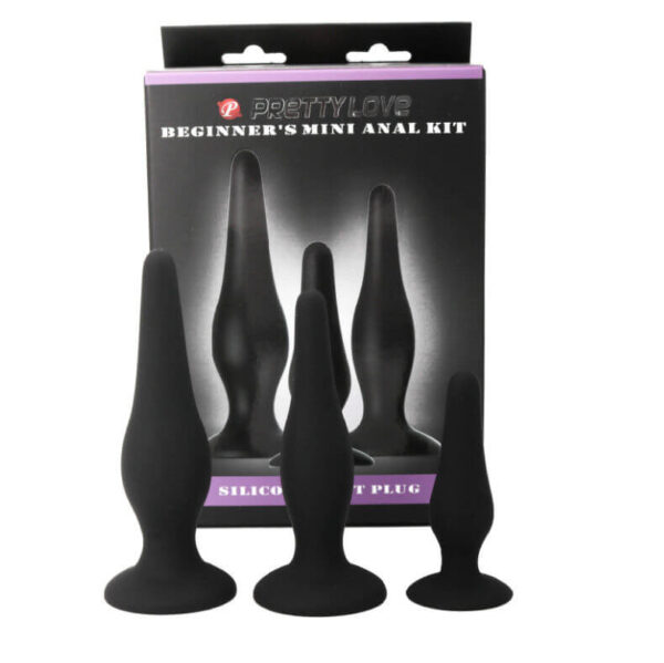 PACK DE 3 PLUG ANAL EN SILICONE NOIR Plaisir anal 26 € sur AnVy.fr, le loveshop engagé