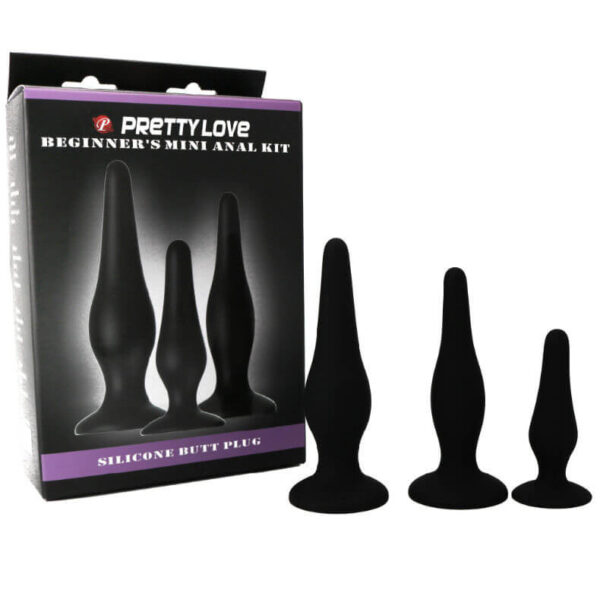 PACK DE 3 PLUG ANAL EN SILICONE NOIR Plaisir anal 26 € sur AnVy.fr, le loveshop engagé