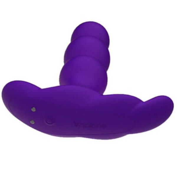 PLUG ANAL PERLÉ VIBRANT EN SILICONE LILA Plugs anal vibrants 80 € sur AnVy.fr, le loveshop engagé