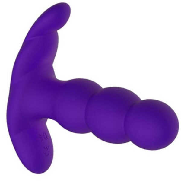 PLUG ANAL PERLÉ VIBRANT EN SILICONE LILA Plugs anal vibrants 80 € sur AnVy.fr, le loveshop engagé