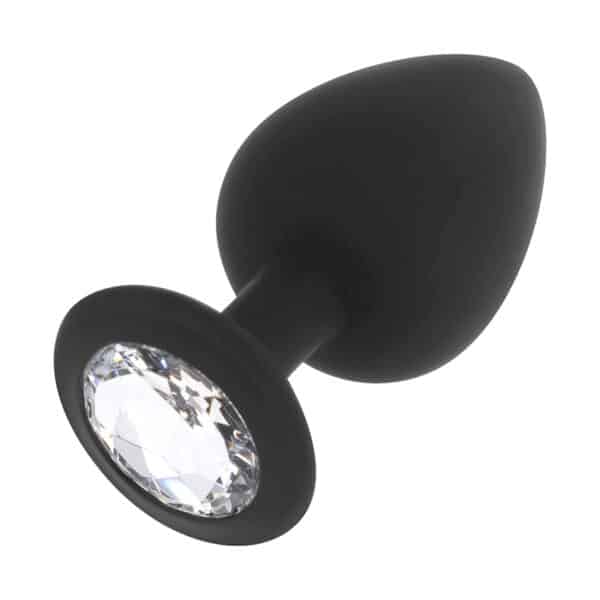 PLUG ANAL EN SILICONE ET FAUX DIAMANT 8 CM Plugs anal classiques 12 € sur AnVy.fr, le loveshop engagé