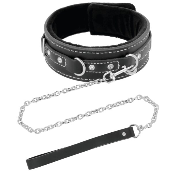 COLLIER BDSM EN CUIR NOIR - DARKNESS Colliers 43 € sur AnVy.fr, le loveshop engagé