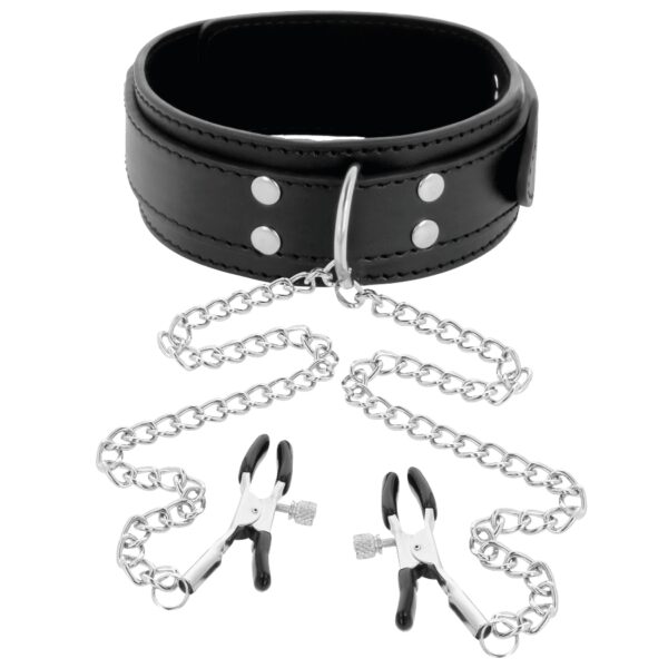 COLLIER BDSM AVEC PINCES TETONS - DARKNESS BDSM 35 € sur AnVy.fr, le loveshop engagé