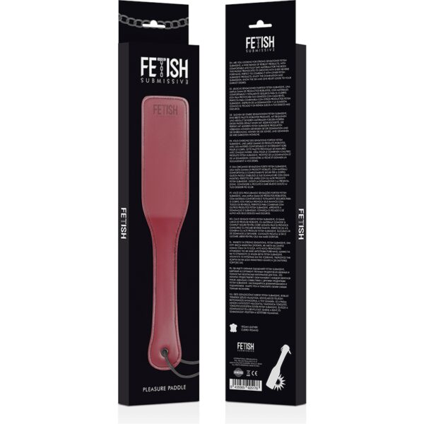 PADDLE BDSM EN CUIR VEGAN ROUGE Paddle 28 € sur AnVy.fr, le loveshop engagé