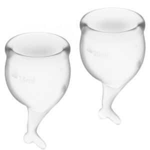 2 CUP INTIMES TRANSPARENTES DE 15 + 20ML Accueil 13 € sur AnVy.fr, le loveshop engagé