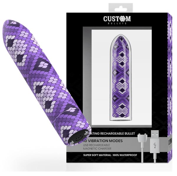 VIBRO BULLET RECHARGEABLE STYLISÉ VIOLET Sextoys bullet 44 € sur AnVy.fr, le loveshop engagé