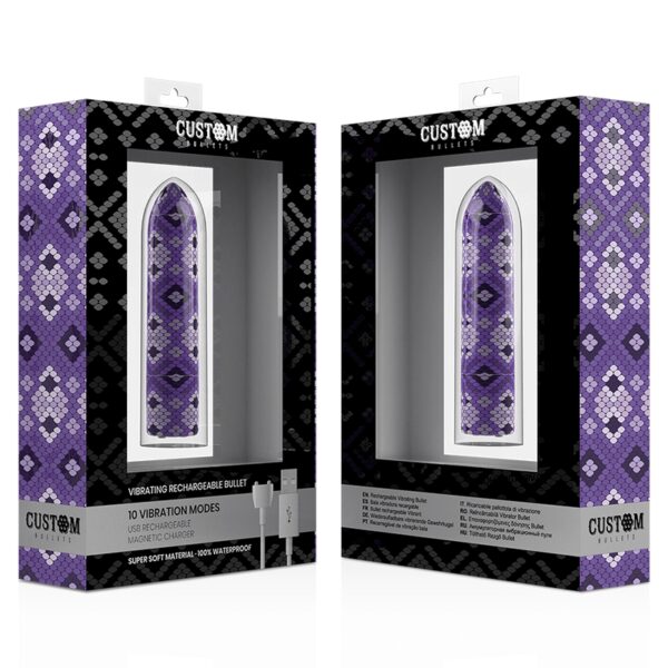 VIBRO BULLET RECHARGEABLE STYLISÉ VIOLET Sextoys bullet 44 € sur AnVy.fr, le loveshop engagé