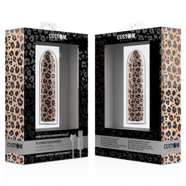 PETIT VIBROMASSEUR RECHARGEABLE LEOPARD Sextoys bullet 44 € sur AnVy.fr, le loveshop engagé