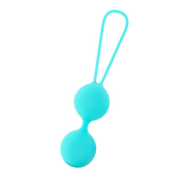 DOUBLE BOULES KEGEL EN SILICONE TURQUOISES Boules Ben Wa doubles 19 € sur AnVy.fr, le loveshop engagé