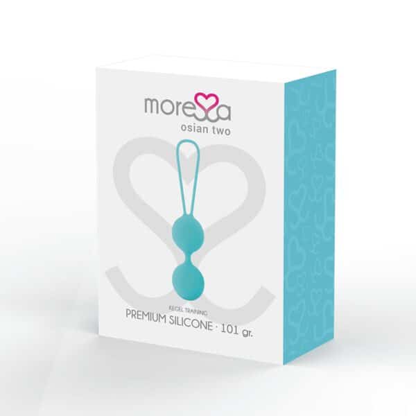 DOUBLE BOULES KEGEL EN SILICONE TURQUOISES Boules Ben Wa doubles 19 € sur AnVy.fr, le loveshop engagé