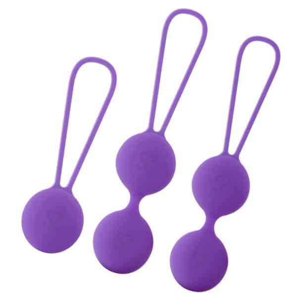 SET PREMIUM DE BOULES BEN WA EN SILICONE VIOLETTE Kit de boules de Kegel 45 € sur AnVy.fr, le loveshop engagé