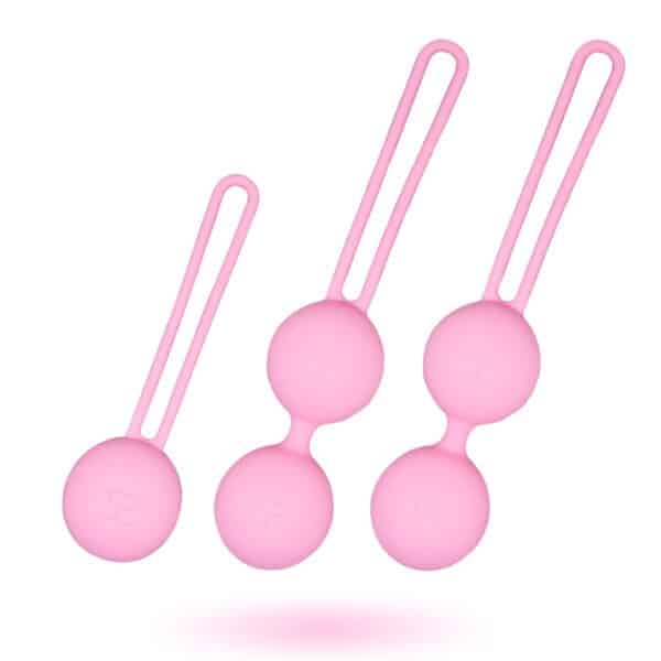 BOULES D'ENTRAINEMENT PELVIEN EN SILICONE Kit de boules de Kegel 49 € sur AnVy.fr, le loveshop engagé