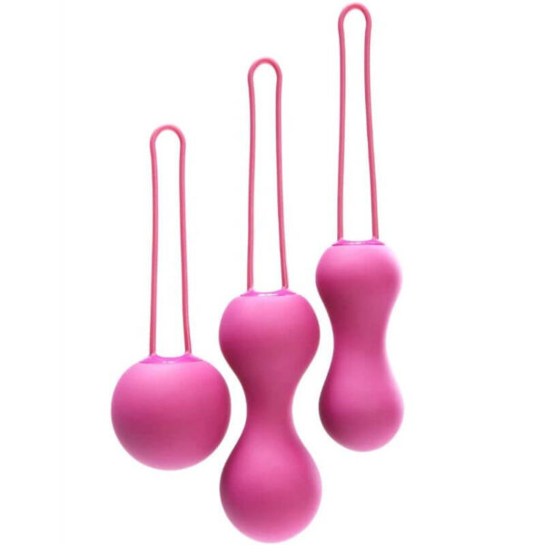 KIT DE 3 BOULES DE KEGEL FUCHSIA - JE JOUE Kit de boules de Kegel 59 € sur AnVy.fr, le loveshop engagé