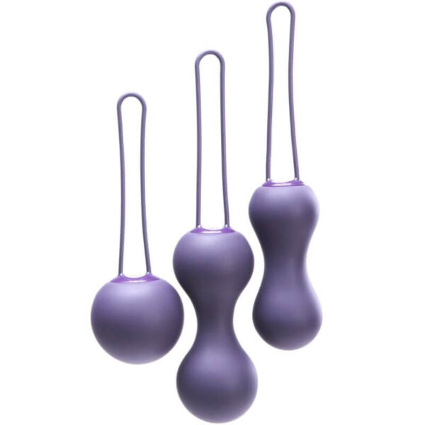 BOULES DE GEISHA VIOLETTES 100% SILICONE - JE JOUE Kit de boules de Kegel 59 € sur AnVy.fr, le loveshop engagé