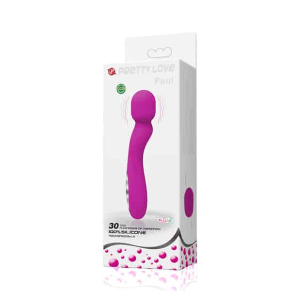 VIBROMASSEUR WAND RECHARGEABLE SILICONE ROSE Sextoys Wand 35 € sur AnVy.fr, le loveshop engagé