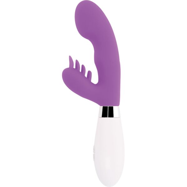 GODE VIBRO RABBIT VIOLET ELVIS - GLOSSY Vibro rabbit à pile(s) 43 € sur AnVy.fr, le loveshop engagé