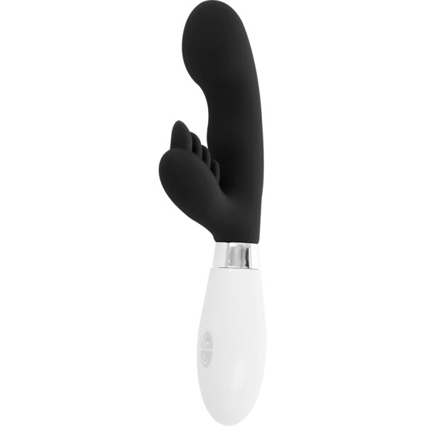 GODE VIBRO LAPIN NOIR ELVIS - GLOSSY Vibro rabbit à pile(s) 43 € sur AnVy.fr, le loveshop engagé