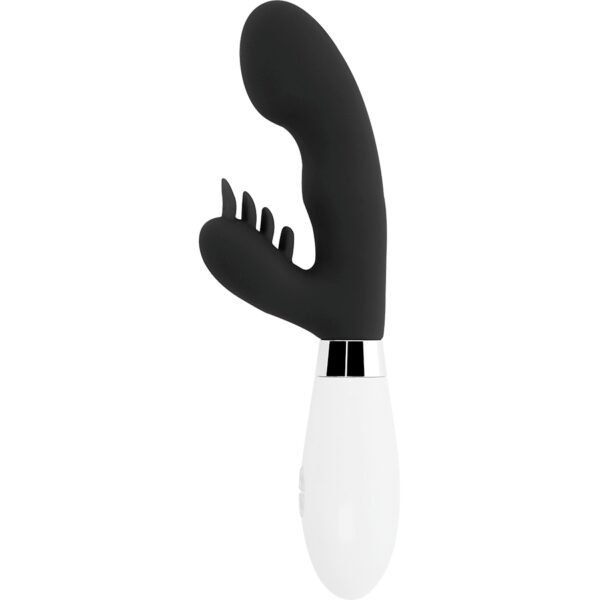 GODE VIBRO LAPIN NOIR ELVIS - GLOSSY Vibro rabbit à pile(s) 43 € sur AnVy.fr, le loveshop engagé