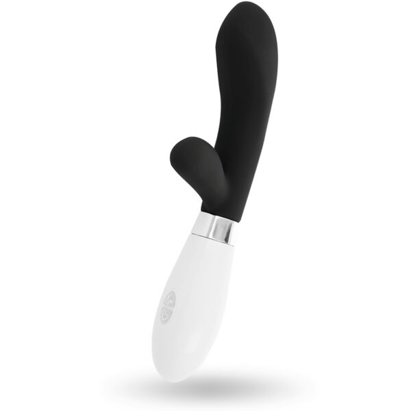 GODE MASSANT LAPIN NOIR - GLOSSY Vibro rabbit à pile(s) 43 € sur AnVy.fr, le loveshop engagé