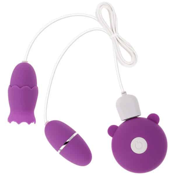 STIMULATEUR CLITORIDIEN 3 EN 1 EN SILICONE VIOLET Vibromasseurs clitoridien 28 € sur AnVy.fr, le loveshop engagé