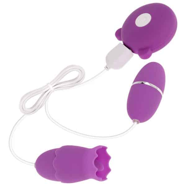 STIMULATEUR CLITORIDIEN 3 EN 1 EN SILICONE VIOLET Vibromasseurs clitoridien 28 € sur AnVy.fr, le loveshop engagé