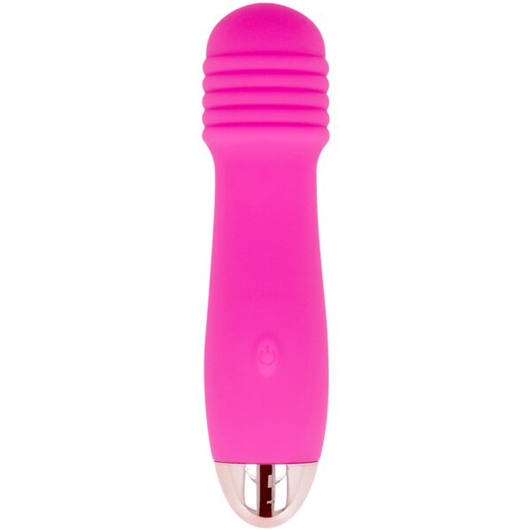 MINI WAND ROSE RECHARGEABLE EN SILICONE Pour elle 35 € sur AnVy.fr, le loveshop engagé