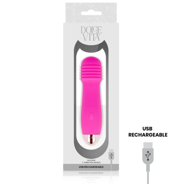 MINI WAND ROSE RECHARGEABLE EN SILICONE Pour elle 35 € sur AnVy.fr, le loveshop engagé