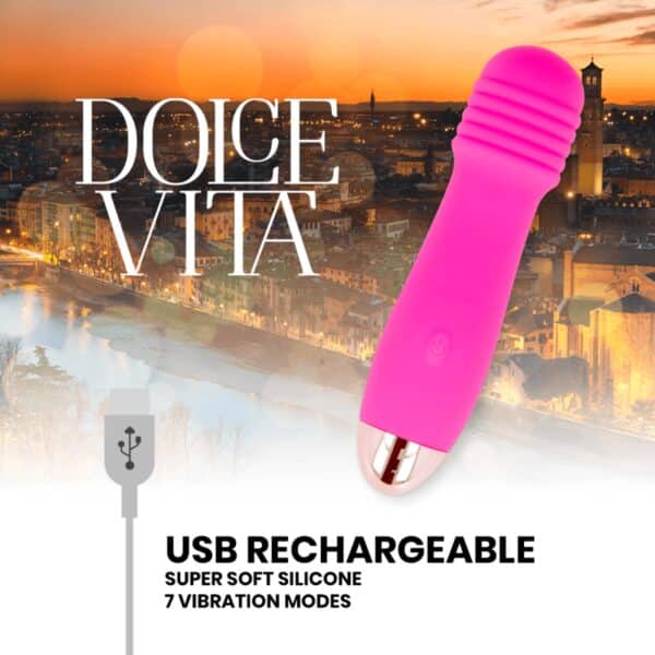 MINI WAND ROSE RECHARGEABLE EN SILICONE Pour elle 35 € sur AnVy.fr, le loveshop engagé