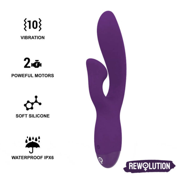 VIBRATEUR RABBIT FLEXIBLE EN SILICONE Sextoys rabbit rotatifs 55 € sur AnVy.fr, le loveshop engagé