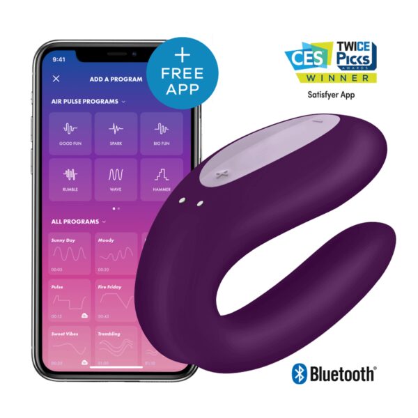 VIBRO POUR COUPLE AVEC APP MOBILE - SATISFYER Vibro contrôlables à distance 73 € sur AnVy.fr, le loveshop engagé