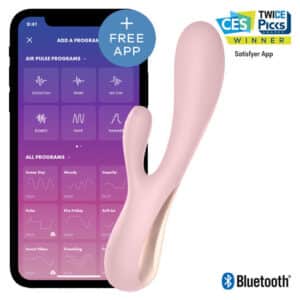 VIBROMASSEUR RABBIT CONNECTÉ ROSE - SATISFYER Sextoys rabbit rechargeables 70 € sur AnVy.fr, le loveshop engagé