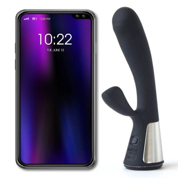 SEXTOY RABBIT CONNECTÉ NOIR Godes rabbit rechargeables 149 € sur AnVy.fr, le loveshop engagé