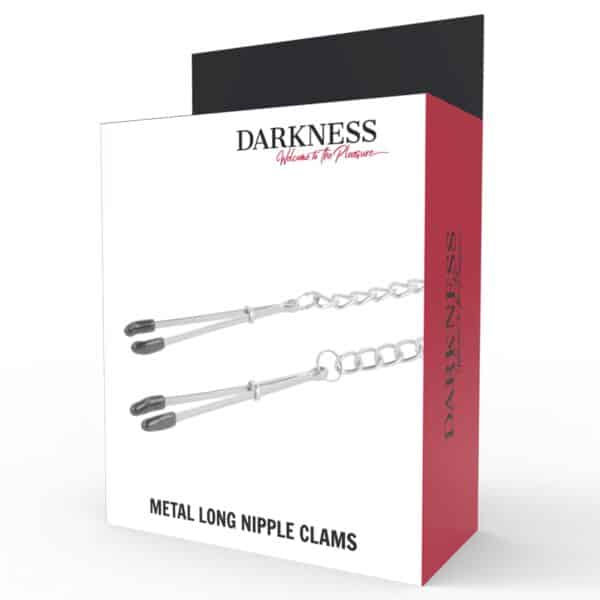 CHAÎNE PINCES TÊTONS LONG EN MÉTAL - DARKNESS Pinces tetons 26 € sur AnVy.fr, le loveshop engagé