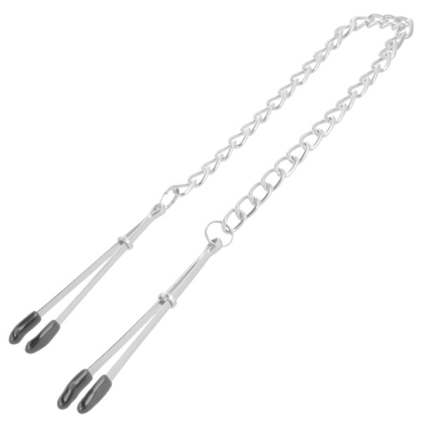 CHAÎNE PINCES TÊTONS LONG EN MÉTAL - DARKNESS Pinces tetons 26 € sur AnVy.fr, le loveshop engagé