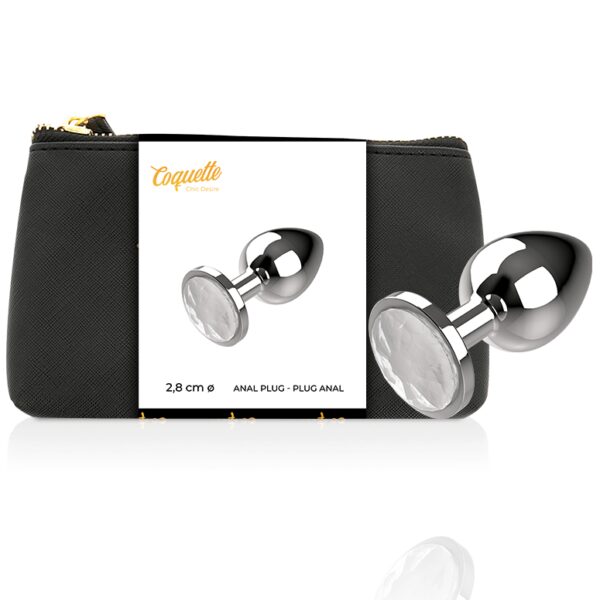 PETIT PLUG ANAL EN MÉTAL AVEC BIJOUX CLEAR Plaisir anal 28 € sur AnVy.fr, le loveshop engagé