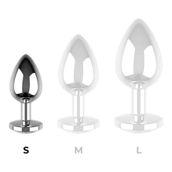 PETIT PLUG ANAL EN MÉTAL AVEC BIJOUX CLEAR Plaisir anal 28 € sur AnVy.fr, le loveshop engagé