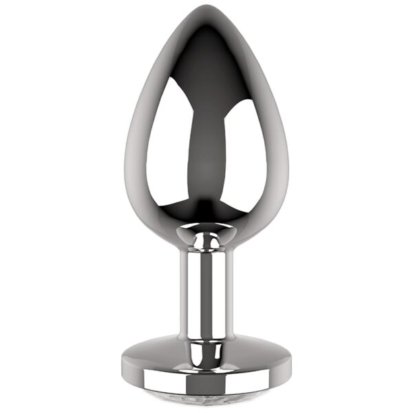 PETIT PLUG ANAL EN MÉTAL AVEC BIJOUX CLEAR Plaisir anal 28 € sur AnVy.fr, le loveshop engagé