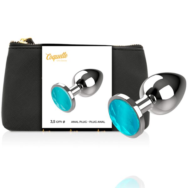 SEXTOY ANAL EN MÉTAL AVEC BIJOUX BLEU - COQUETTE Plaisir anal 27 € sur AnVy.fr, le loveshop engagé