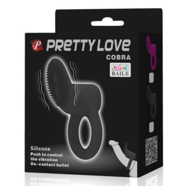 ANNEAU VIBRANT NOIR COBRA - PRETTY LOVE Anneaux & Manchons 17 € sur AnVy.fr, le loveshop engagé