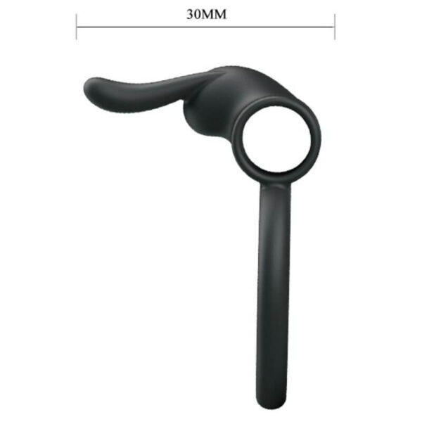 ANNEAU VIBRANT EN SILICONE NOIR AJUSTABLE Anneaux vibrants à pile(s) 25 € sur AnVy.fr, le loveshop engagé