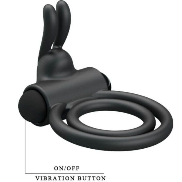 ANNEAU VIBRANT EN SILICONE NOIR AJUSTABLE Anneaux vibrants à pile(s) 25 € sur AnVy.fr, le loveshop engagé