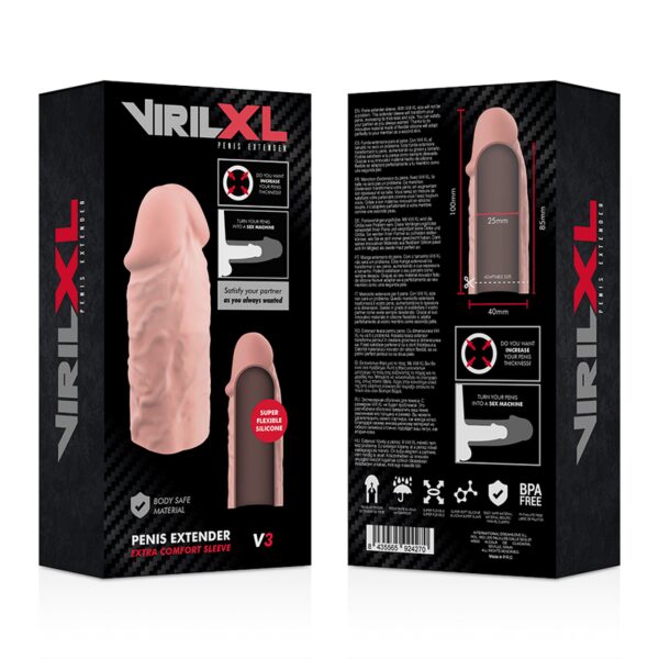 EXTENSION DE PENIS EN SILICONE V3 - VIRILXL Sextoys pour couple 40 € sur AnVy.fr, le loveshop engagé