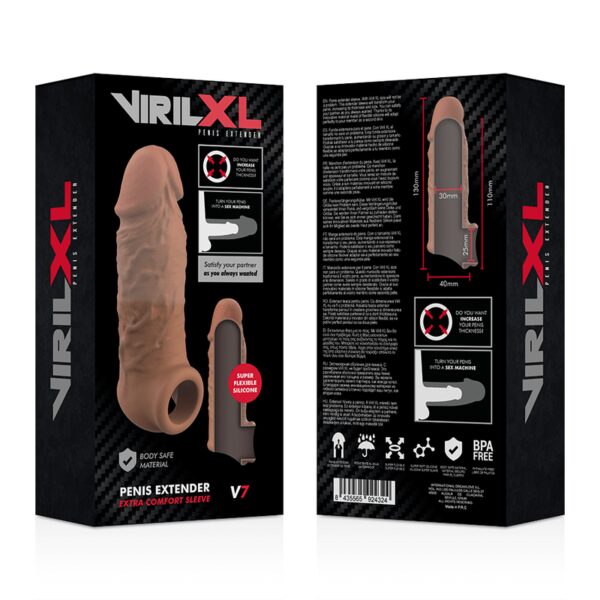 EXTENDEUR DE PENIS EN SILICONE V7 MARRON - VIRILXL Sextoys pour couple 55 € sur AnVy.fr, le loveshop engagé