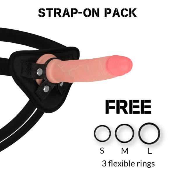 STRAP-ON AVEC DILDO REALISTE DE 19CM EN SILICONE Godes ceintures réalistes 74 € sur AnVy.fr, le loveshop engagé