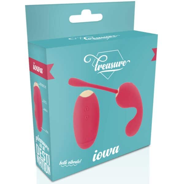 TREASURE IOWA SILICONE ROSE Oeufs coquins rechargeables 40 € sur AnVy.fr, le loveshop engagé