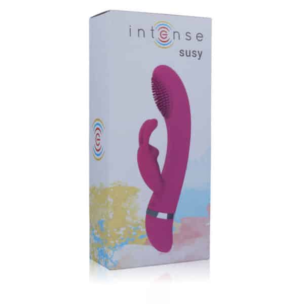 VIBRATEUR INTENSE SUSY ROSE Vibro rabbit à pile(s) 49 € sur AnVy.fr, le loveshop engagé