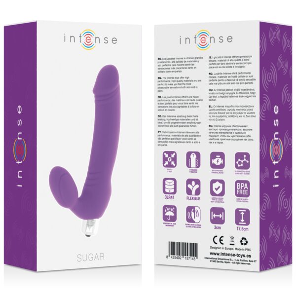 GODE VIBRANT EN SILICONE VIOLET À PILES - INTENSE Godes vibrants 37 € sur AnVy.fr, le loveshop engagé