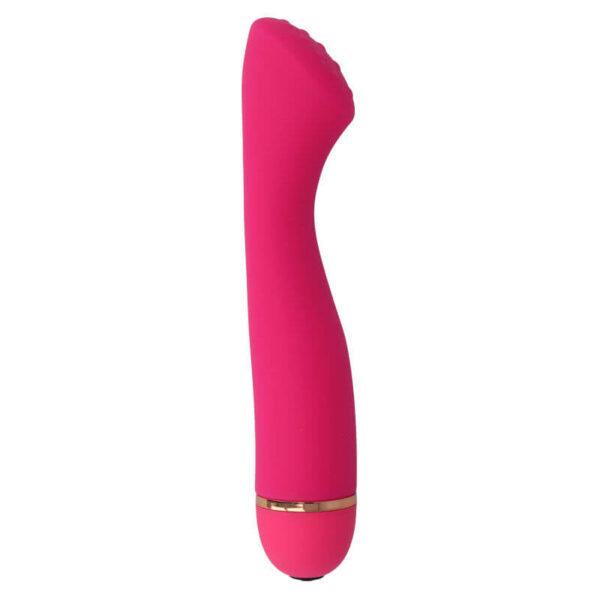 VIBRO POINT G À PILE EN SILICONE ROSE - INTENSE Vibrateur point-G 35 € sur AnVy.fr, le loveshop engagé