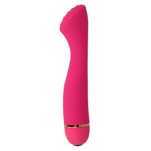 VIBRO POINT G À PILE EN SILICONE ROSE - INTENSE Vibrateur point-G 35 € sur AnVy.fr, le loveshop engagé